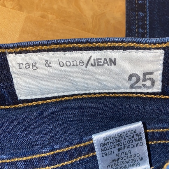 Rag & Bone The Skinny Women’s Jeans In Bruin Size 25 - Picture 6 of 13